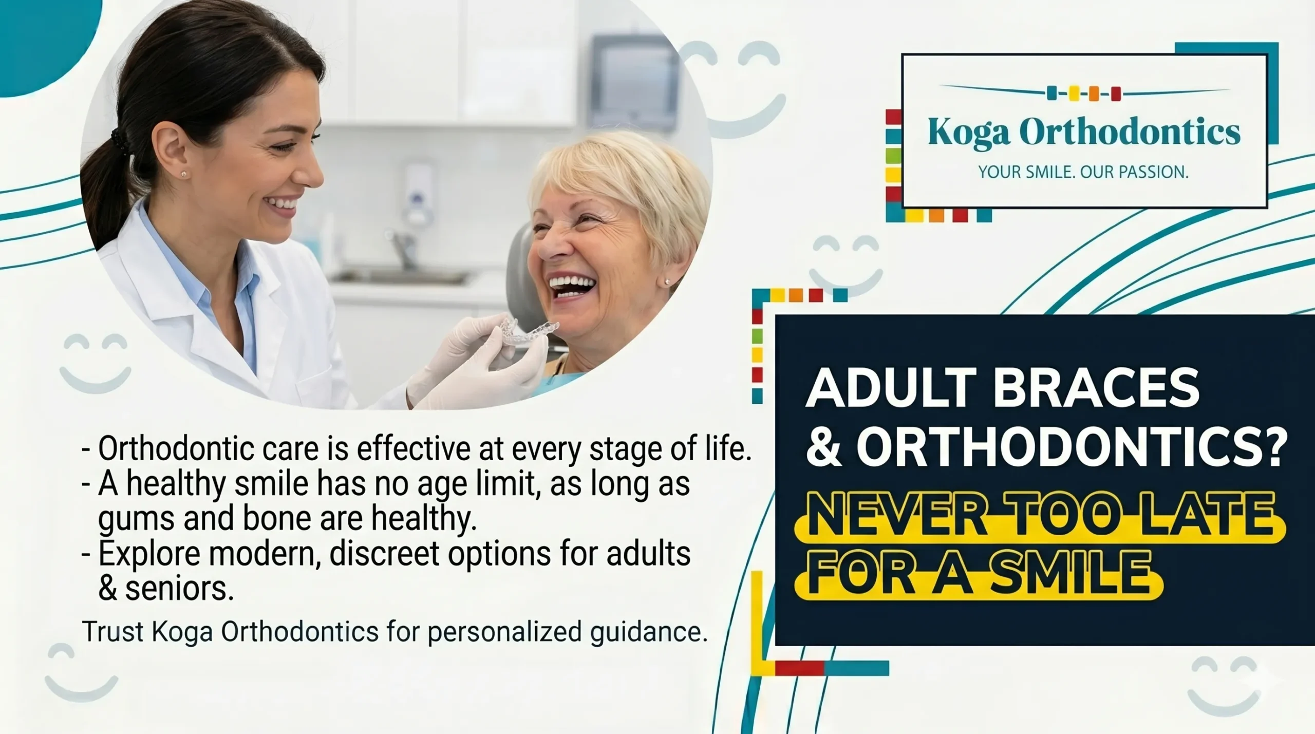 Adult Braces in Monroe and West Monroe, LA — Is It Ever Too Late for Orthodontic Treatment?