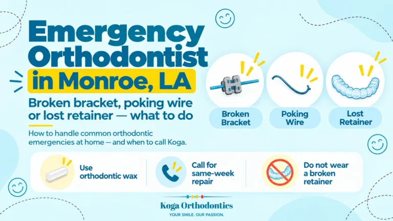 Emergency Orthodontist in Monroe, LA: Broken Bracket, Poking Wire or Lost Retainer — What to Do